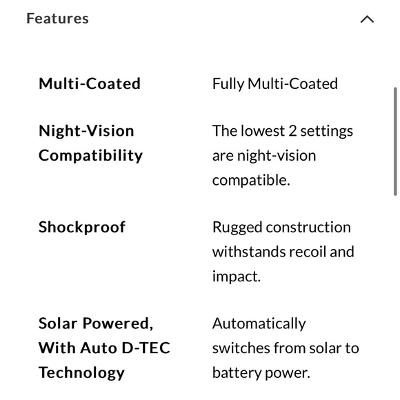 VORTEX SPARC® SOLAR RED DOT NEW IN BOX 2 MOA DOT RETICLE - Picture 5 of 7